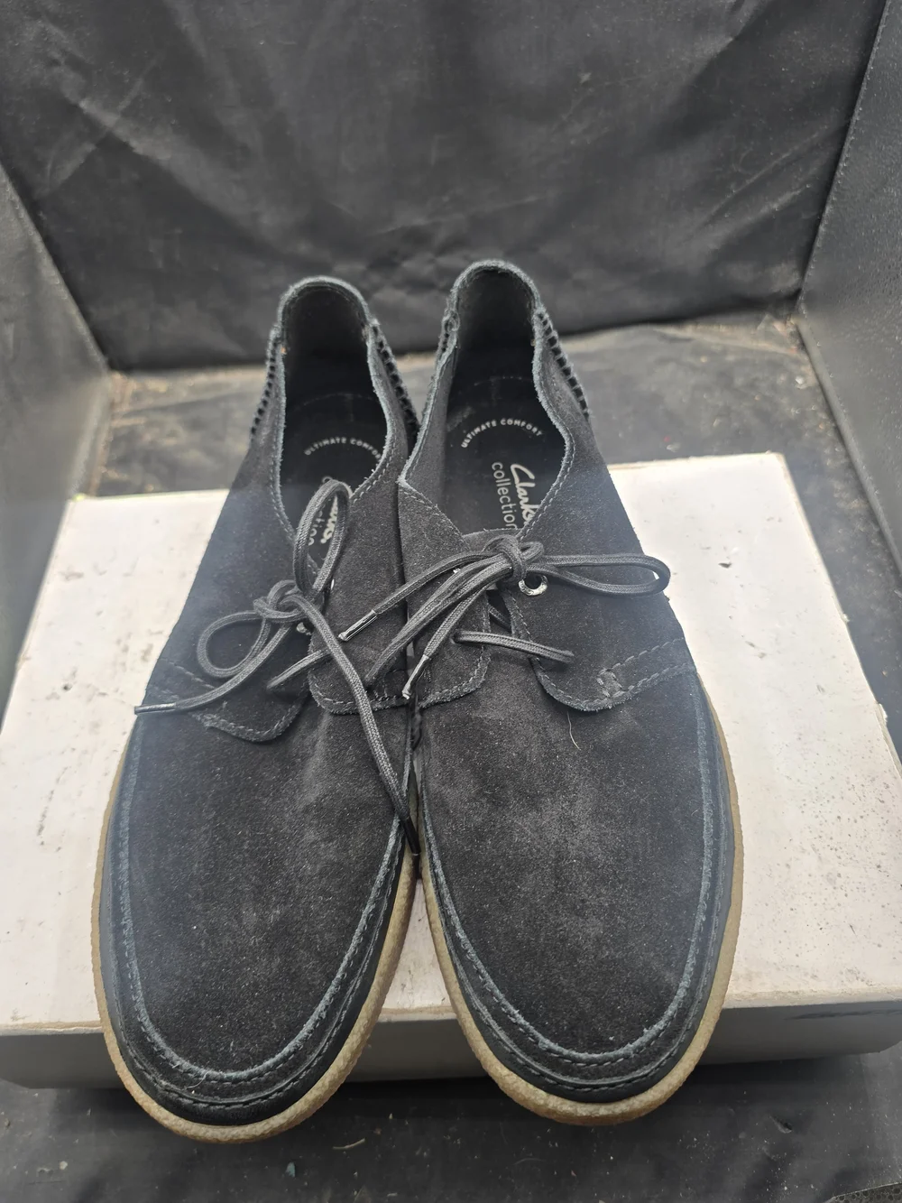 Clarks Men’s Black Suede Chukka Boots